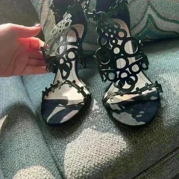 Klub Nico Antonia Sandal Heels Size 10 Black - Picture 4 of 11